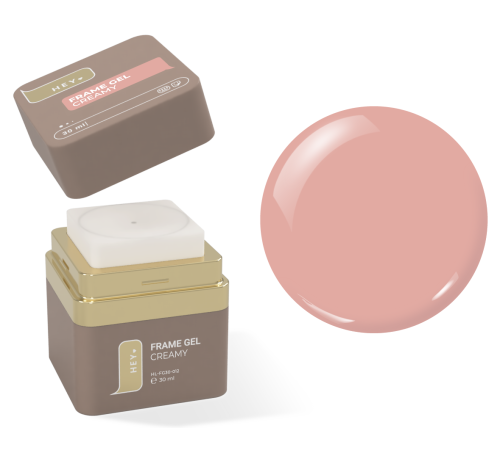 Гель для нігтів HEYLOVE Frame Gel Creamy, нюд, 30 мл