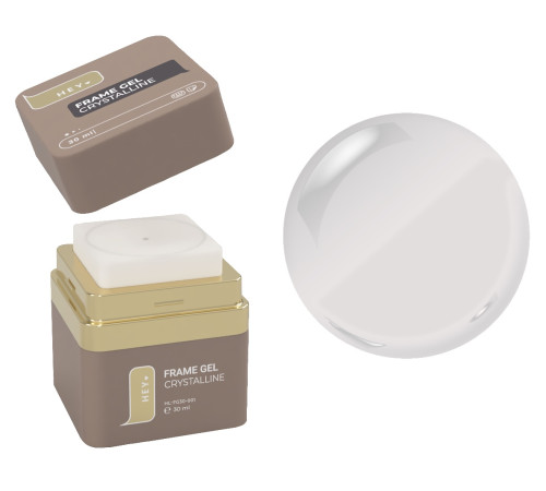 Гель для нігтів HEYLOVE Frame Gel Crystalline, прозорий, 30 мл