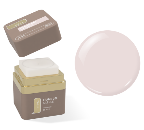 Гель для ногтей HEYLOVE Frame Gel Silence, серо-бежевая, 30 мл