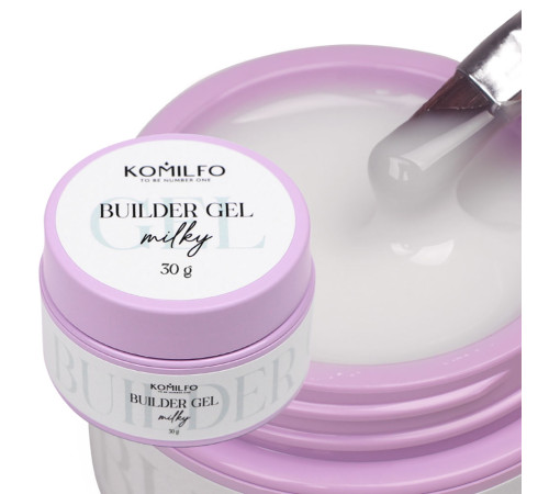 Гель для нігтів Komilfo Builder Gel Milky, 30 мл