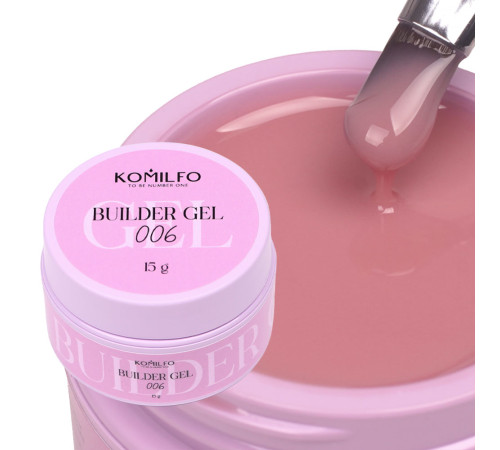 Nail gel Komilfo Builder Gel No. 006, 15 ml