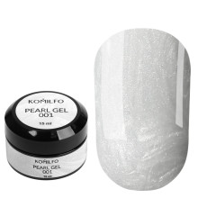 Гель для нігтів Komilfo Pearl Gel №001, молочний, 15 мл