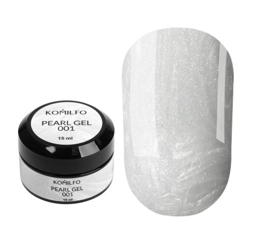 Komilfo Pearl Gel No. 001 nail gel, milky, 15 ml