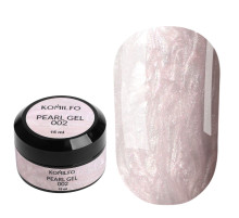 Гель для нігтів Komilfo Pearl Gel №002, ніжно-рожевий, 15 мл