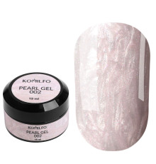 Гель для нігтів Komilfo Pearl Gel №002, ніжно-рожевий, 15 мл