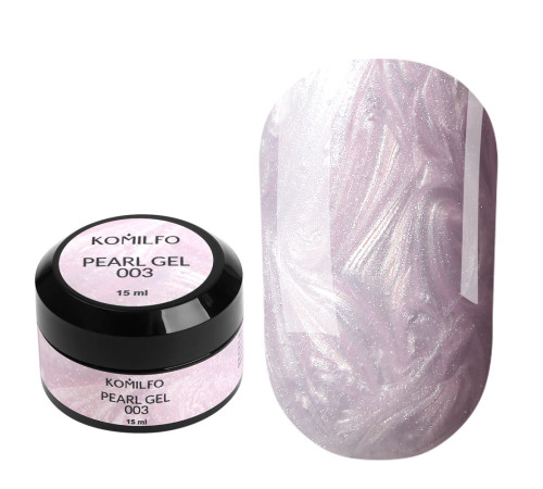 Nail gel Komilfo Pearl Gel No. 003, pink, 15 ml