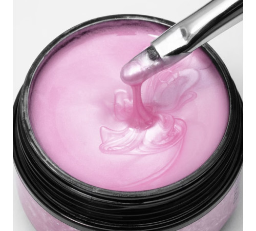 Гель для нігтів Komilfo Pearl Gel №004, яскраво-рожевий, 15 мл