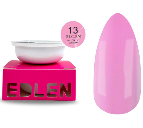 Nail gel Refill Edlen Builder Gel Lollipop No. 13, 30 ml