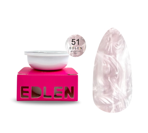 Nail gel Refill Edlen Builder Gel Pearl No. 51, 30 ml