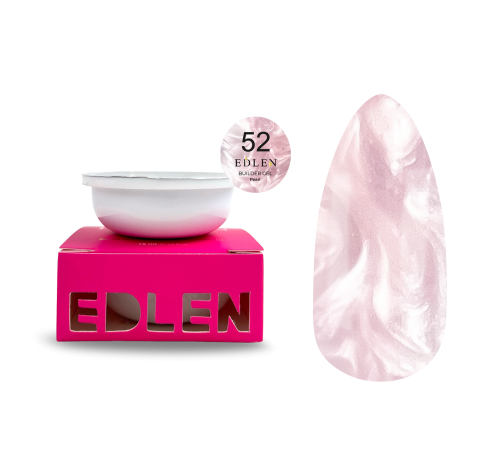 Nail gel Refill Edlen Builder Gel Pearl No. 52, 30 ml