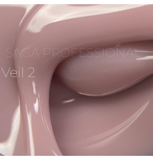 Гель для ногтей Saga Builder gel Veil №02, бдительно-розовый, 30 мл