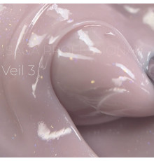 Гель для ногтей Saga Builder gel Veil №03, светло-розовый с микроблеском, 30 мл