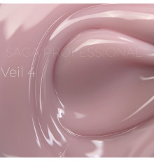 Гель для нігтів Saga Builder gel Veil №04, ніжно-рожевий, 30 мл