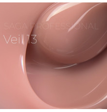 Гель для нігтів Saga Builder gel Veil №13, кремово-рожевий, 15 мл
