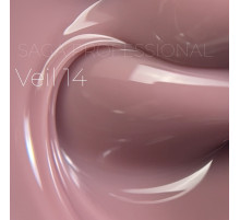 Гель для нігтів Saga Builder gel Veil №14, приглушено-рожевий, 30 мл
