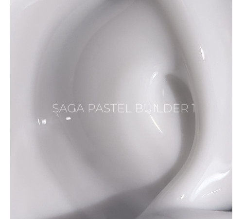 Гель для ногтей Saga Builder Pastel Color №01, белый, 15 мл