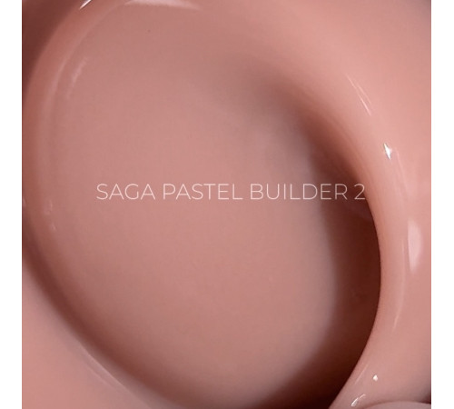 Гель для нігтів Saga Builder Pastel Color №02, нюд, 15 мл