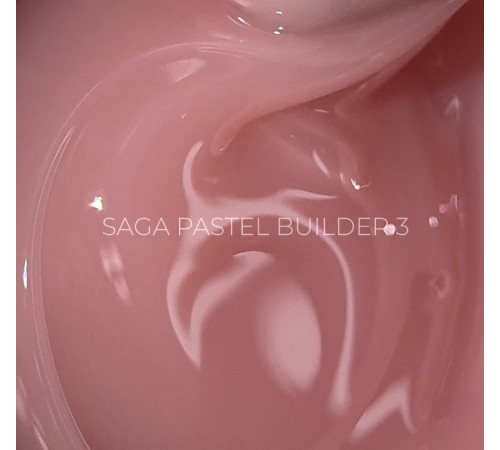 Гель для нігтів Saga Builder Pastel Color №03, натуральний, 15 мл