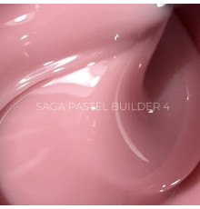 Гель для нігтів Saga Builder Pastel Color №04, теплий нюд, 15 мл