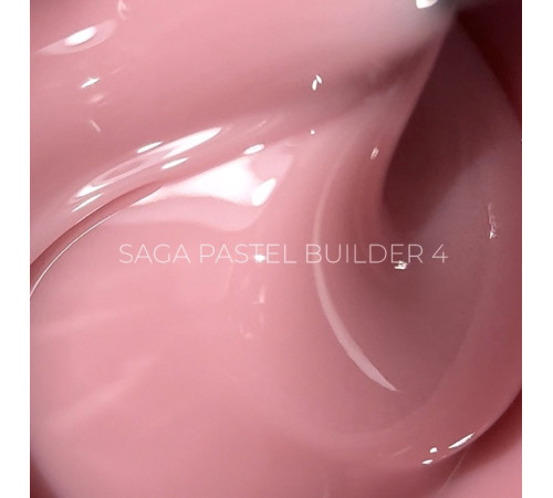 Гель для нігтів Saga Builder Pastel Color №04, теплий нюд, 15 мл