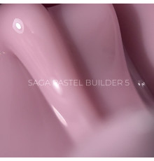 Гель для ногтей Saga Builder Pastel Color №05, розово - фиолетовый, 15 мл