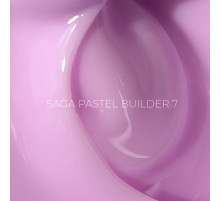 Гель для нігтів Saga Builder Pastel Color №07, холодний рожевий, 15 мл