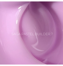 Гель для нігтів Saga Builder Pastel Color №07, холодний рожевий, 15 мл