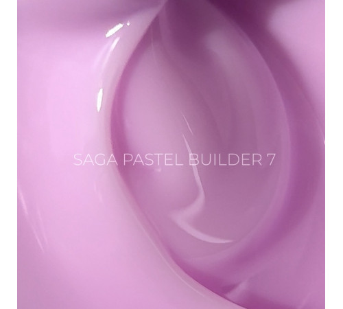 Гель для нігтів Saga Builder Pastel Color №07, холодний рожевий, 15 мл