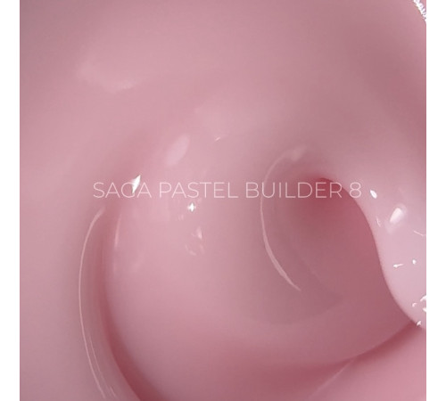 Гель для нігтів Saga Builder Pastel Color №08, ніжний персик, 15 мл
