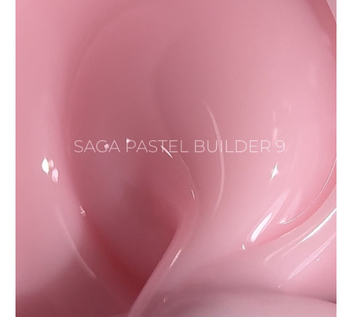 Гель для нігтів Saga Builder Pastel Color №09, персиковий, 15 мл