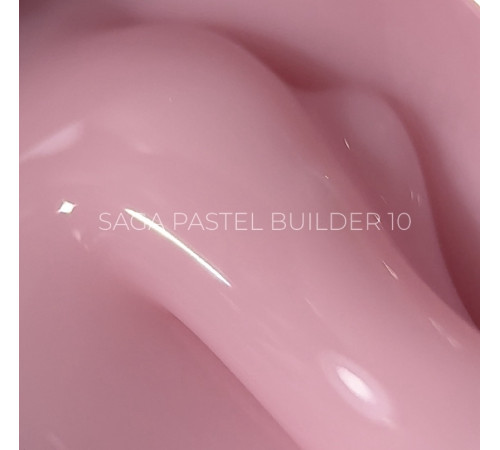 Гель для нігтів Saga Builder Pastel Color №10, світлий персиковий, 15 мл
