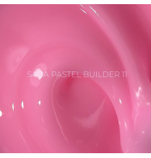 Гель для нігтів Saga Builder Pastel Color №11, яскравий рожевий, 15 мл