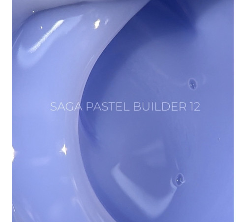 Гель для нігтів Saga Builder Pastel Color №12, волошковий, 15 мл