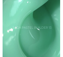 Гель для нігтів Saga Builder Pastel Color №13, бірюзовий, 15 мл