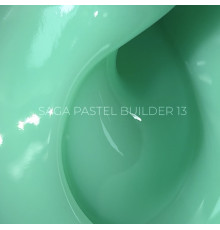 Гель для нігтів Saga Builder Pastel Color №13, бірюзовий, 15 мл