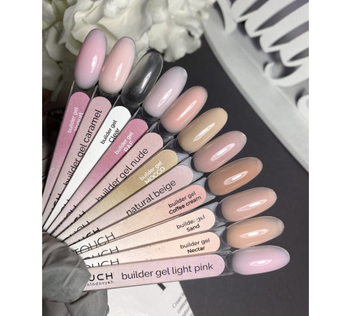 Гель для нігтів Touch Builder gel Nectar, нюд , 30 мл