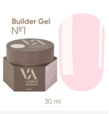 Nail gel Valeri Builder gel No. 01, 30 ml