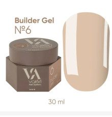 Nail gel Valeri Builder gel No. 06, 30 ml