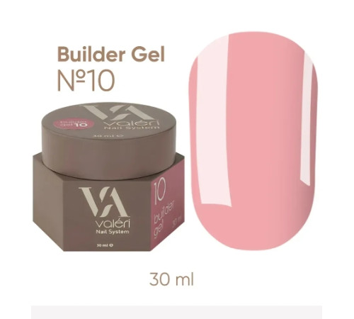 Гель для нігтів Valeri Builder gel №10, 30 мл