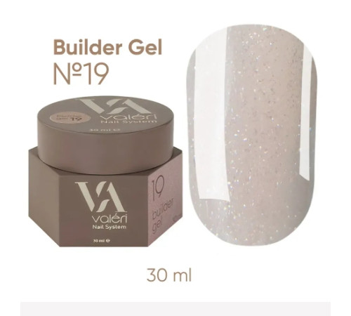 Гель для нігтів Valeri Builder gel №19, 30 мл