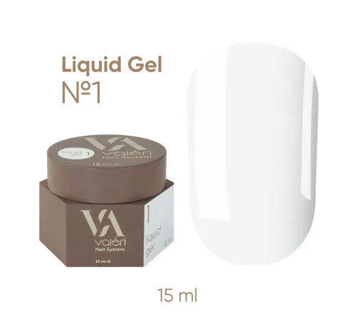 Гель для нігтів Valeri Liquid gel №01, 15 мл