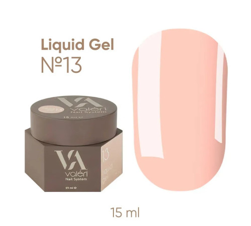 Гель для нігтів Valeri Liquid gel №13, 15 мл