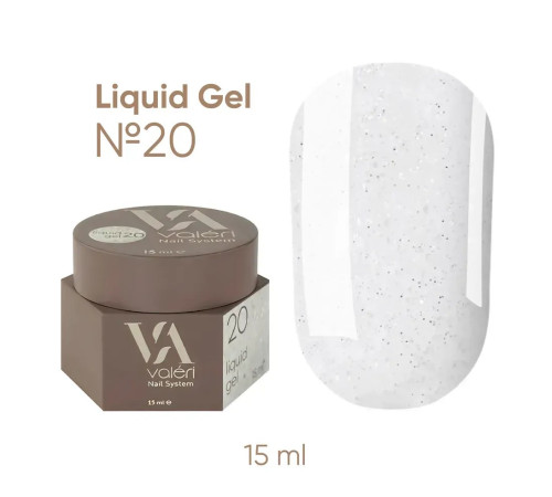 Гель для нігтів Valeri Liquid gel №20, 15 мл