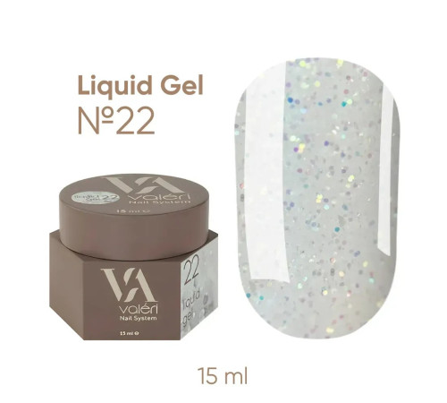 Гель для нігтів Valeri Liquid gel №22, 15 мл