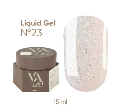 Гель для нігтів Valeri Liquid gel №23, 15 мл