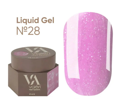 Гель для нігтів Valeri Liquid gel №28, 15 мл