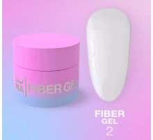 Гель для ремону тріщин LUNA Fiber Gel №02, молочний, 5 мл
