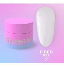 Гель для ремону тріщин LUNA Fiber Gel №02, молочний, 5 мл