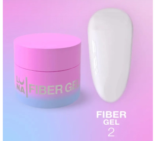 Гель для ремону тріщин LUNA Fiber Gel №02, молочний, 5 мл