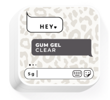 Гель жуйка HEYLOVE Gum gel Clear, прозорий, 5 г